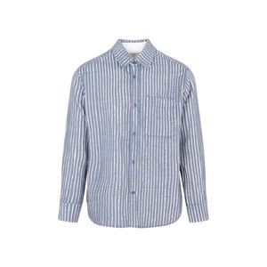 Craig Green Hand-Frayed Stripe Blue Chalk Cotton Shirt - NWT